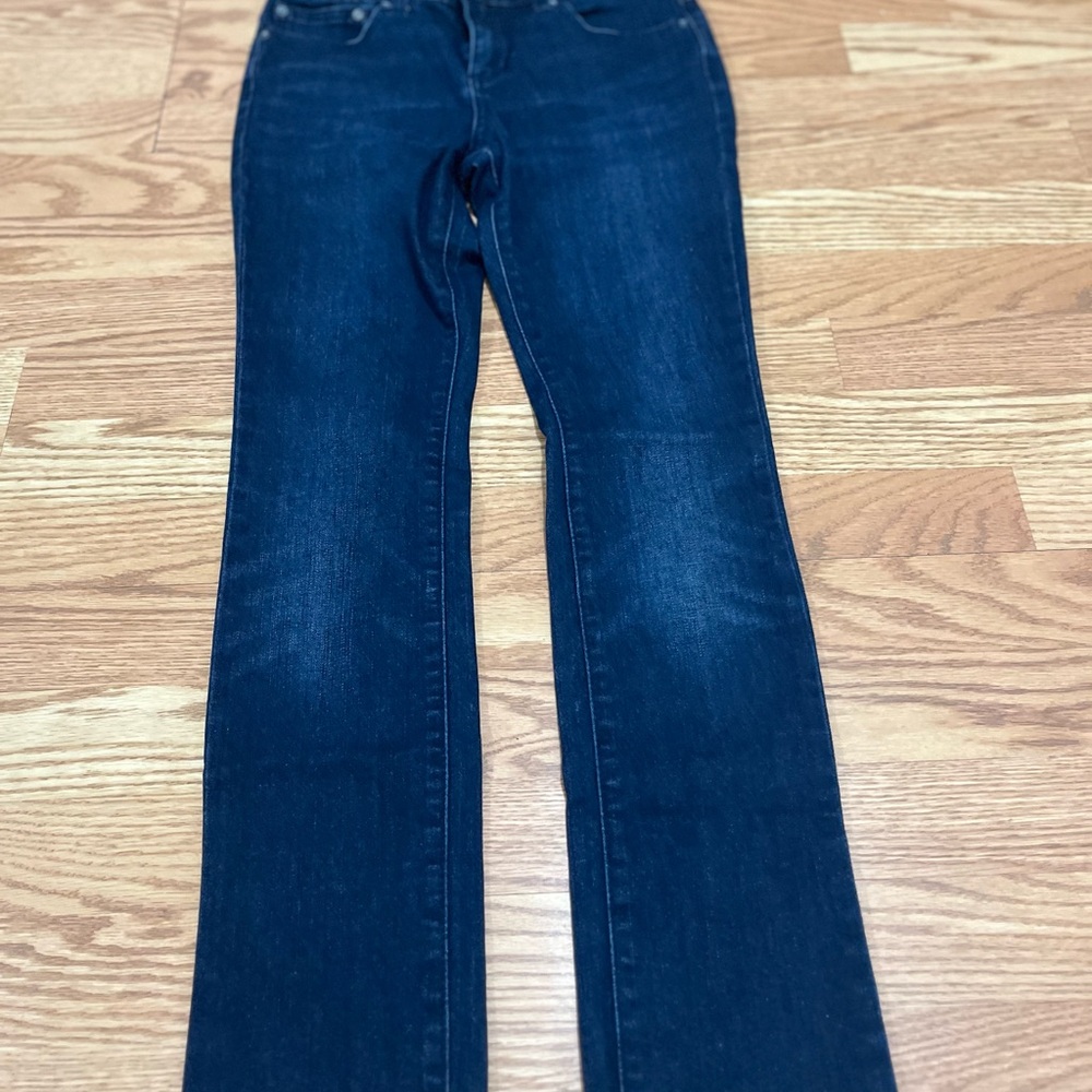 Free People Deep Indigo Skinny Leg Jeans